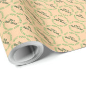 Beste Irische Mutter glänzendes Geschenkpapier (Rolleneckpunkt)