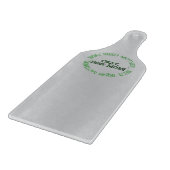 Beste Irische Mutter graues Glas-Paddle-Schneidbre Schneidebrett (Ecke)
