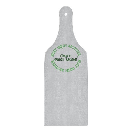 Beste Irische Mutter graues Glas-Paddle-Schneidbre Schneidebrett (Vorderseite)