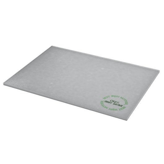 Beste Irische Mutter graues Glas-Schneidbrett Schneidebrett (Ecke)