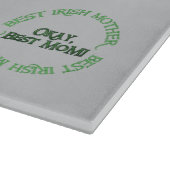 Beste Irische Mutter graues Glas Schneidbrett Schneidebrett (Ecke)