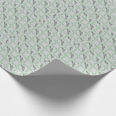 Beste Irische Mutter graues Matt-Geschenkpapier Geschenkpapier (Ecke)