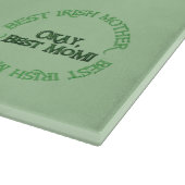 Beste Irische Mutter grüne Glas-Schneidbrett Schneidebrett (Ecke)
