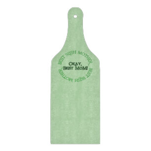 Beste Irische Mutter grüne Glas-Schneidbrett Schneidebrett