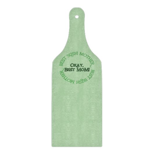 Beste Irische Mutter grüne Glas-Schneidbrett Schneidebrett (Vorderseite)