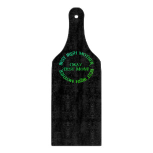 Beste Irische Mutter schwarzes Glas-Schneidbrett Schneidebrett