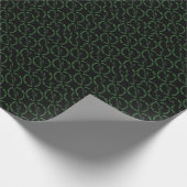 Beste Irische Mutter schwarzes matte Geschenkpapie Geschenkpapier (Ecke)