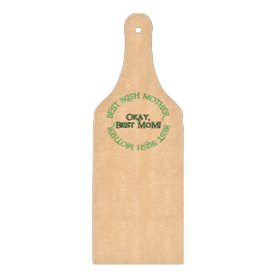 Beste Irische Mutter tan Glas Paddle Schneidbrett Schneidebrett