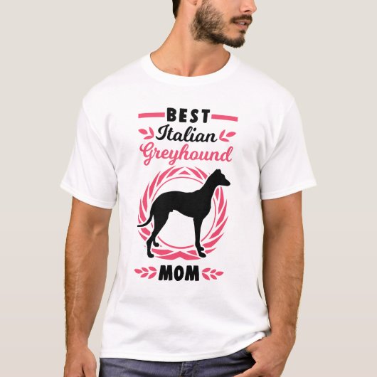 Beste italienische Greyhound-Mama T-Shirt (Vorderseite)