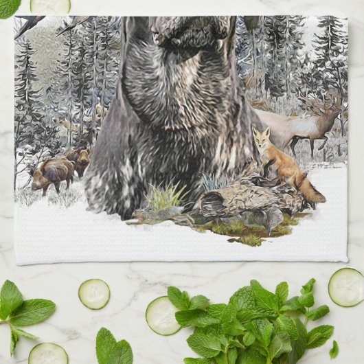 Beste Jagdhunde (APS) Geschirrtuch (Gefaltet)