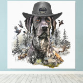 Beste Jagdhunde (APS) Leinwanddruck (Insitu (Holzboden))