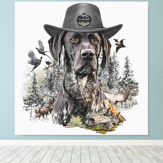 Beste Jagdhunde (APS) Leinwanddruck (Insitu (Holzboden))