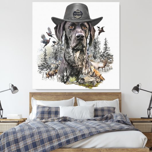 Beste Jagdhunde (APS) Leinwanddruck (Insitu (Schlafzimmer))