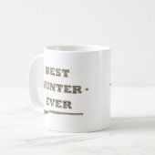 Beste Jägerin je Väter Geschenk Kaffeetasse (Vorderseite Links)