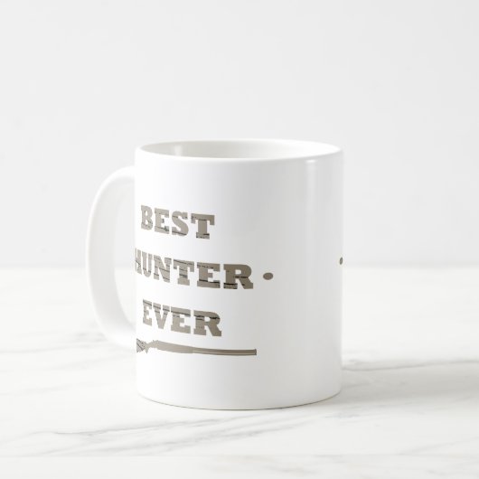 Beste Jägerin je Väter Geschenk Kaffeetasse (Vorderseite Links)