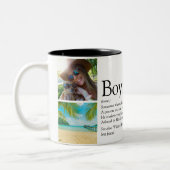 Beste je junge Freundin Definition 4 FotoCollage Zweifarbige Tasse (Links)