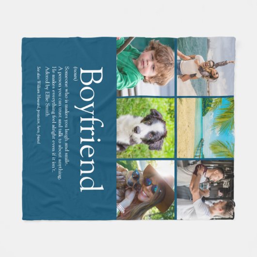 Beste je junge Freundin Definition 6 FotoCollage Fleecedecke (Vorderseite (Horizontal))