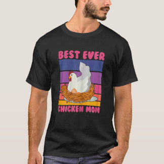 Beste jemals Hühner-Mama-Lady-Mutter-Bäuerin-Frau- T-Shirt