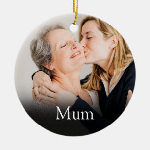 Beste jemals Mom Mum Mutter Definition Foto Keramik Ornament