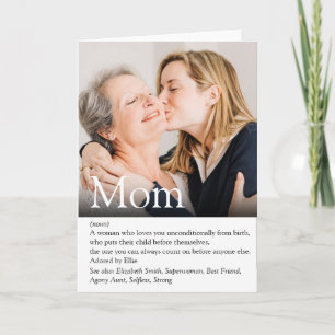 Beste jemals Mutter Definition Foto Karte