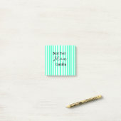 Beste jemals Mutter grün gestreiftes Muster Pastel Post-it Klebezettel (Auf Schreibtisch)