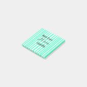 Beste jemals Mutter grün gestreiftes Muster Pastel Post-it Klebezettel (angewinkelt)