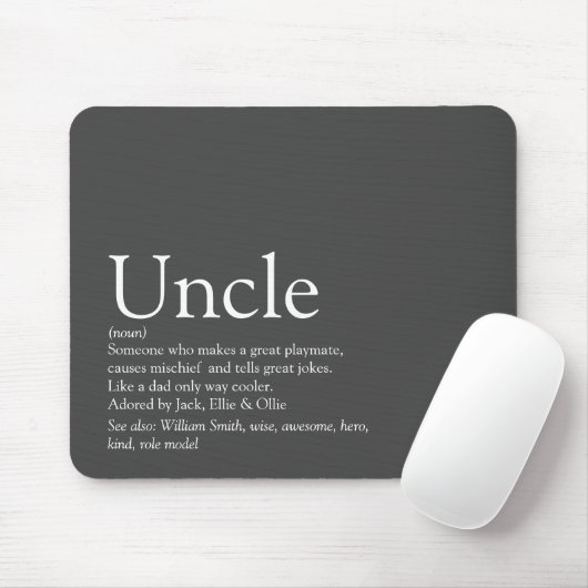 Beste jemals Onkel funktionle Definition Modernes  Mousepad (Mit Mouse)
