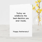 Beste Jubiläumskarte Karte (Gelbe Blume)