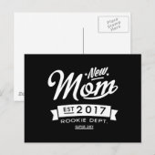 Beste Junge Mutter 2017 Dunkel Postkarte (Vorne/Hinten)
