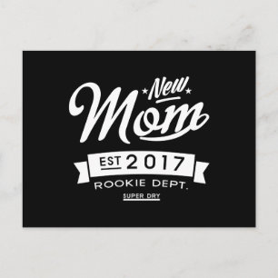 Beste Junge Mutter 2017 Dunkel Postkarte