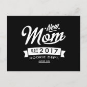 Beste Junge Mutter 2017 Dunkel Postkarte (Vorderseite)