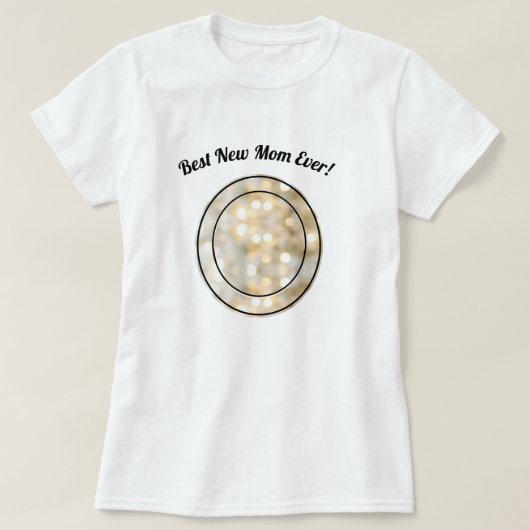 Beste Junge Mutter/Mutter-Foto-Rahmen T-Shirt (Design vorne)