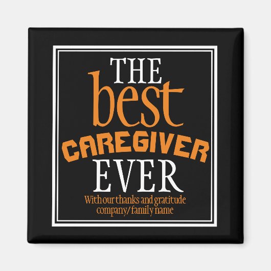 Beste Karriere je Typografie Black Magnet (Vorne)