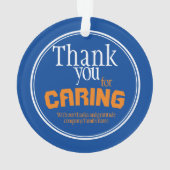 Beste Karriere je Typografie Blau Ornament (Rückseite)