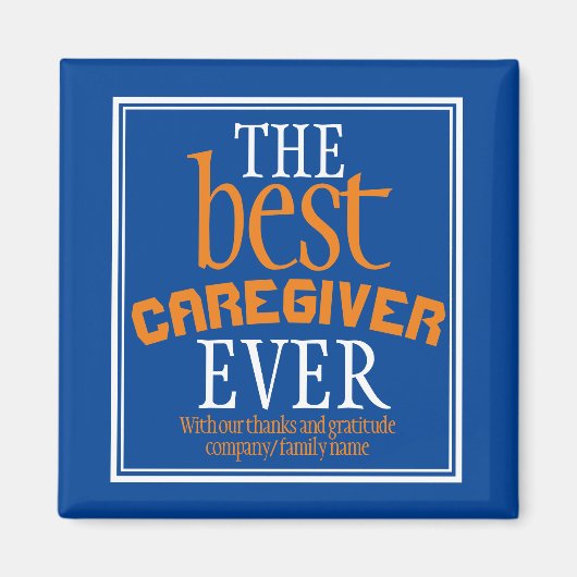 Beste Karriere je Typografie Blue Magnet (Vorne)