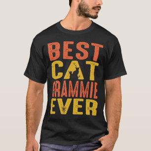 Beste Katze GRAMMIE je Retro Vintag T-Shirt