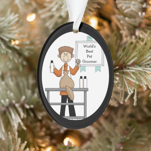 Beste Katze Groomer Kitty Katze Acrylschmuck Ornament (Baum)