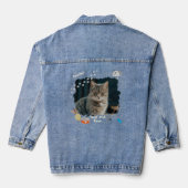 Beste Katze je Foto Denim Jacket Jeansjacke (Rückseite)