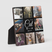 Beste Katze je Memorial Geschenk Moderne Fotosamml Fotoplatte (Vorderseite)