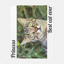 Beste Katze je mit Foto niedliches personalisierte Fleecedecke
