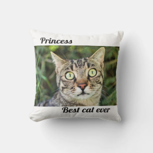 Beste Katze je mit Foto niedliches personalisierte Kissen