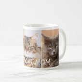 Beste Katze Mama 3 FotoCollage Kaffeetasse (VorderseiteRechts)