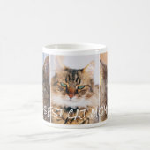 Beste Katze Mama 3 FotoCollage Kaffeetasse (Mittel)
