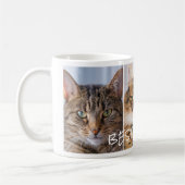 Beste Katze Mama 3 FotoCollage Kaffeetasse (Links)