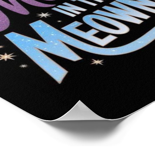 Beste Katze-Mama im 🌙 🐾 ✨ Poster (Ecke)