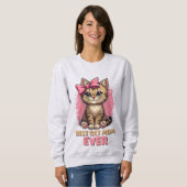 Beste Katze Mama je, Funny Tabby Katze Mutter Sweatshirt (Vorne ganz)