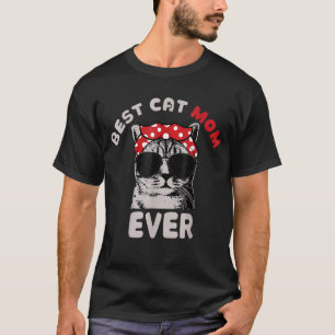 Beste Katze Mama je Meow Mit meiner Katze für Frau T-Shirt