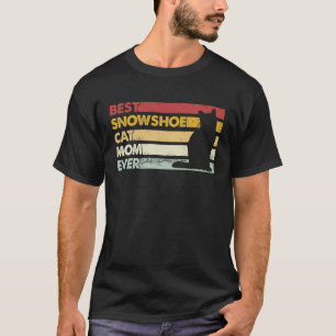 Beste Katze Mama je Mutter Schneeschuhkatze T-Shirt