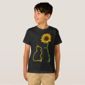 Beste Katze Mama je Sonnenblume Feline Mutter T-Shirt (Vorne ganz)