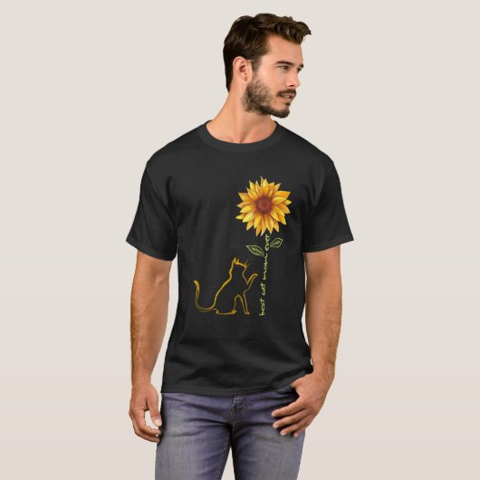 Beste Katze Mama je Sonnenblume Katzenbaum Männer T-Shirt